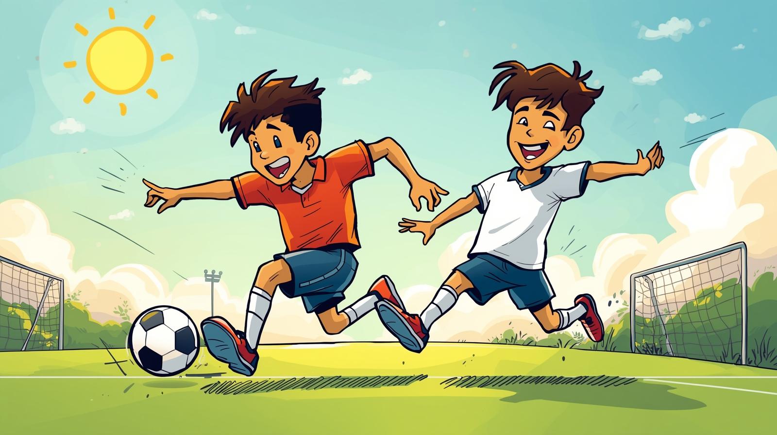 Teens playing soccer - building teamwork and collaboration skills